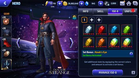 Marvel Future Fight Doctor Strange Build Details Youtube