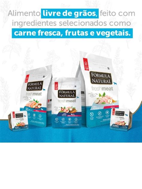 Fórmula Natural Fresh Meat Cães Filhotes Portes Mini E Pequeno 25kg