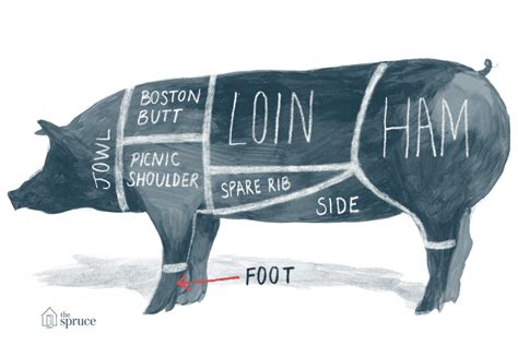 A Diagram and Pork Chart of Cuts of Meat