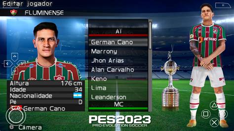 NOVO EFOOTBALL PES 2023 PSP ANDROID BRASILEIRÃO E EUROPEUS 100