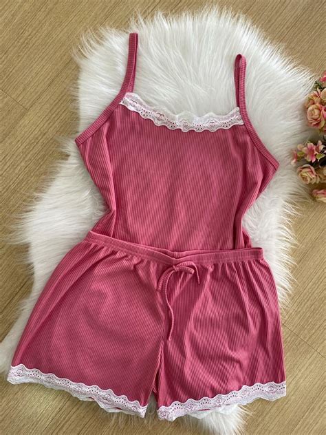 Baby Doll Canelado Liso NATHALIA ALMEIDA Lingerie