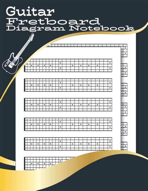 Buy Guitar Fretboard Diagram Blank 6 String Guitar Neck Diagram Book