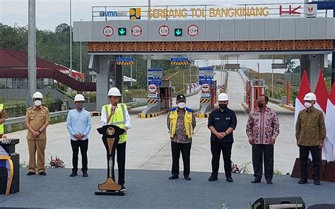 Bakal Tersambung Ke Dumai Jokowi Resmikan Tol Pekanbaru Bangkinang