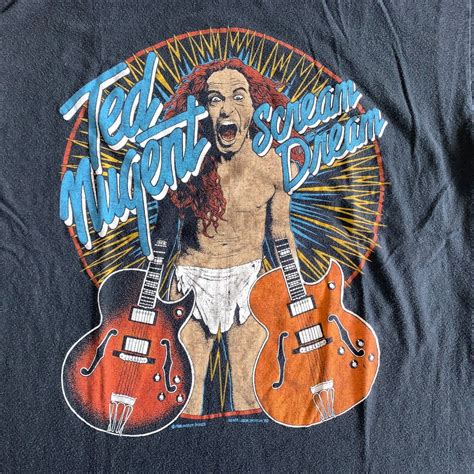 1980 VINTAGE 80s TED NUGENT WANGO TANGO TOUR T-SHIRT … - Gem