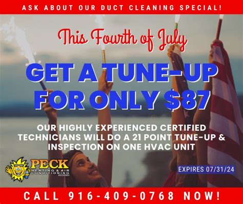 HVAC Specials Peck Heating Air Conditioning