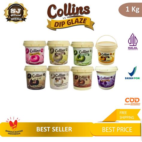 Jual COLLINS DIP GLAZE 1KG Glaze Collins 1 Kg All Variant Shopee