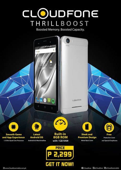 Cloudfone Thrill Boost Boost Quad Core Cpu Gb Ram Android