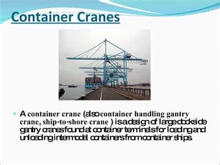 Container Handling Equipments PPT