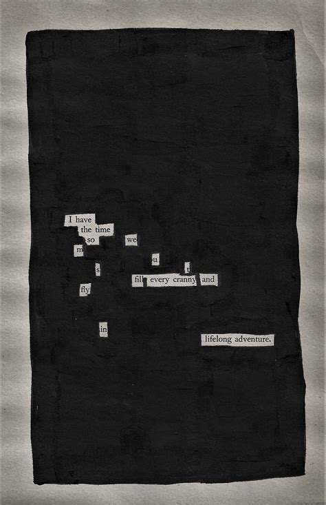 Lifelong Adventure - Blackout Poetry Notes