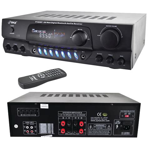 200-watt Bluetooth Digital Receiver/Amp Streaming Wireless Audio Player ...