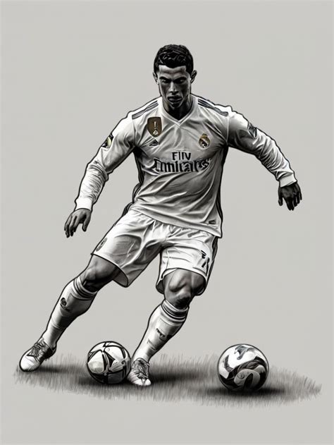 leonardo kino xl  sketch pencil drawing  cristiano ronaldo