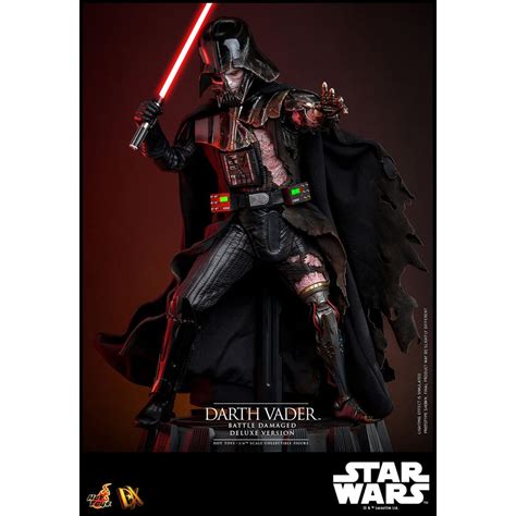 Hot Toys Star Wars Darth Vader Battle Damaged Deluxe Version MMS Figurine