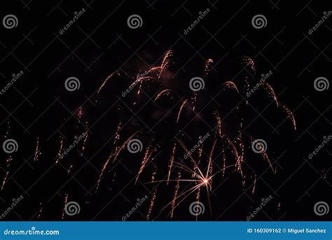 Amazing Fireworks on the Night of San Juan in Spain Stock Photo - Image of explosion, july ...