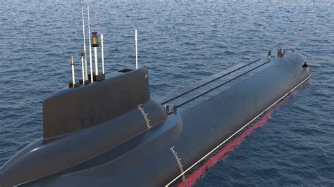 Russian Typhoon Class Submarine 3D Model $99 - .3ds .blend .c4d .fbx ...