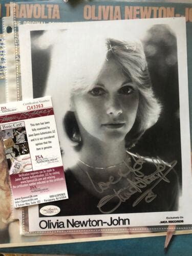 Olivia Newton John Grease Xanadu Hand Signed Autograph 8x10 Photo Black White 70 4552971000