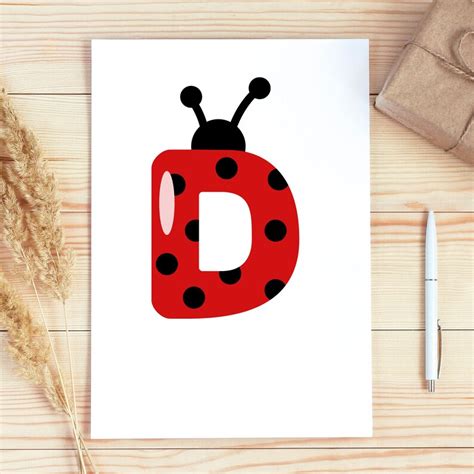 Ladybug Alphabet Svg Dxf Letters Font Numbers Birthday Cut File Bundle