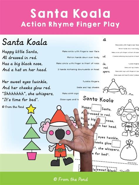 Santa Koala: Action Rhyme Finger Play | PDF