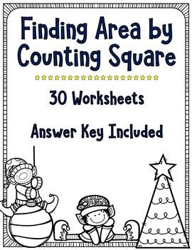 Finding Area By Counting Unit Squares Worksheets Md C Tpt