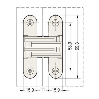 Cerniera A Scomparsa Ceam Per Porta Kg Dimensioni X