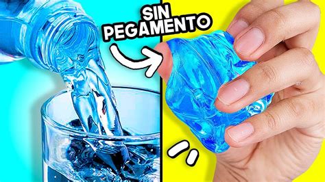 Haz Slime De Agua 💦 Probando Recetas Sin Borax Youtube