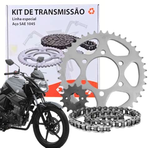 Kit Relacao Tracao Transmissao Sem Retentor Yamaha Fazer