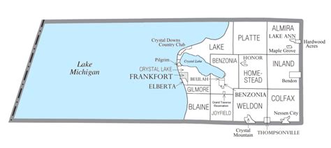 Image: Benzie County, MI census map