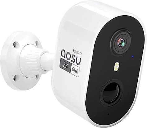 AOSU 2K Telecamera Wifi Esterno Interno Batteria Senza Fili 3MP Wi Fi