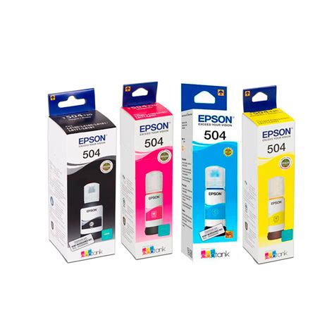 Juego De Botellas De Tinta Epson T504 Original LYM DIGITAL