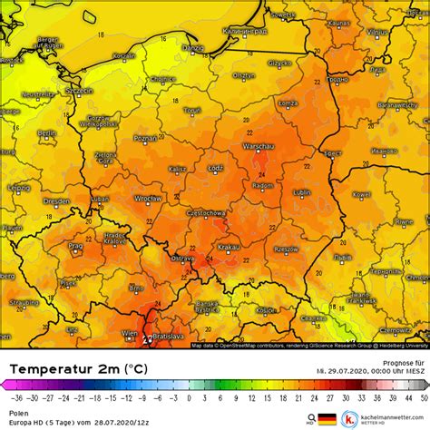 Pogoda na noc z wtorku na środę Miejscami noc tropikalna oraz