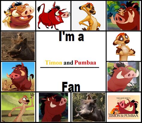 I'm a Timon and Pumbaa Fan by FrogwoodProductions on DeviantArt