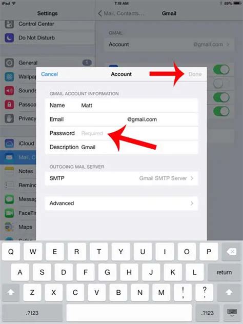 How To Update Your Email Password On An Ipad 2 Solve Your Tech