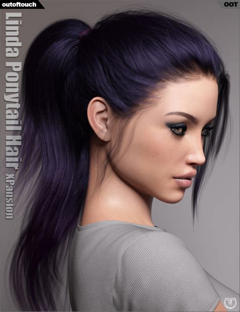 Oot Hairblending 20 Texture Xpansion For Linda Ponytail Hair Daz 3d