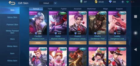 Daftar Skin Legend Mobile Legends Dari Awal Sampai Terbaru Dafunda