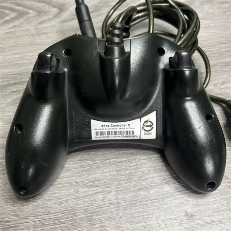 Original Og Microsoft Xbox S Type Controller Oem Black Wired Breakaway Tested Ebay