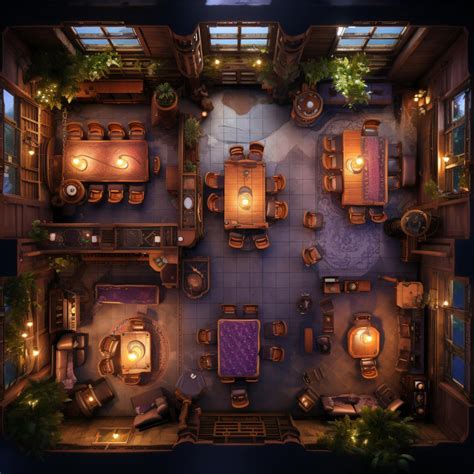 Fancy Dining Dnd Battle Map Pathfinder Dandd Battlemap Dungeons And