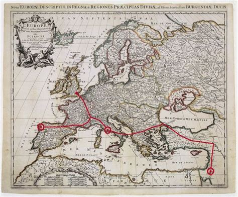 The Complete Map Of The Pilgrims Route Via Francigena The