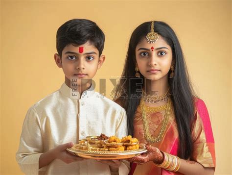 celebrating bhai dooj  indian brother  sister