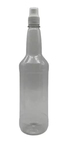 Botella Pet Cuello Alto Licorera 1lt Con Tapa Sport 20 Pza Meses