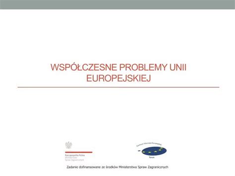 Ppt Wsp Czesne Problemy Unii Europejskiej Powerpoint Presentation