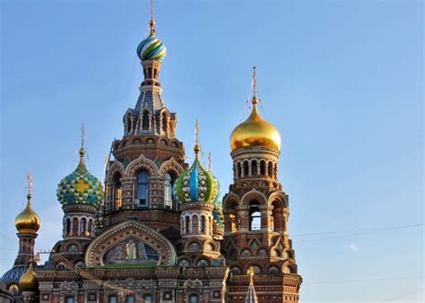 The Beautiful Church Of Our Savior On Spilled Blood St Petersburg