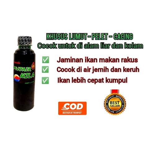 Jual Essen Nila Mujaer Khusus Lumut Pelet Dan Cacing Untuk Di Alam Liar