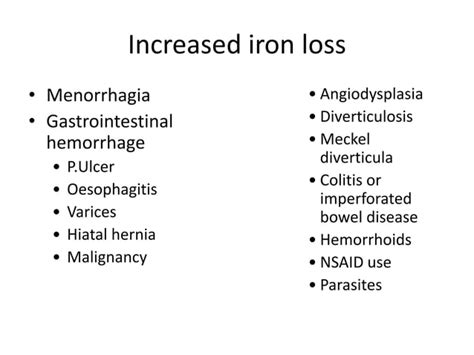 Iron Deficiency Anemia Pathogenesis And Lab Diagnosis