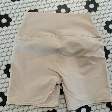 Alo Nude Shorts Worn Once Great Condition Depop