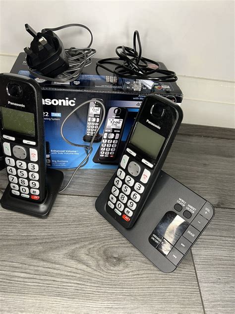 Panasonic Kxtge Eb Twin Cordless Phone With Answer Machine New Unused