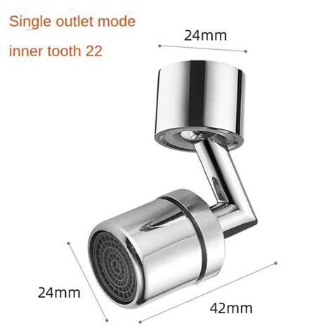 720D Rotation Universal Rotatable Faucet Head With Splashproof Swivel