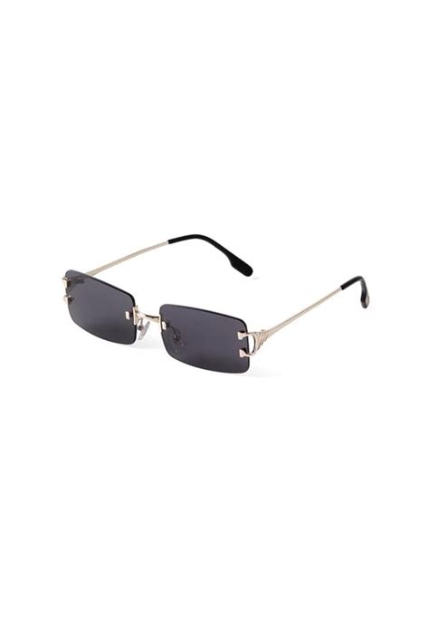 Adewu Lunettes De Soleil Sans Monture Femme Homme Vintage Rétro Lun