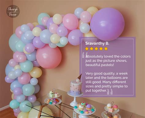 Pcs Pastel Balloon Garland Kit Balloon Arch Small And Large