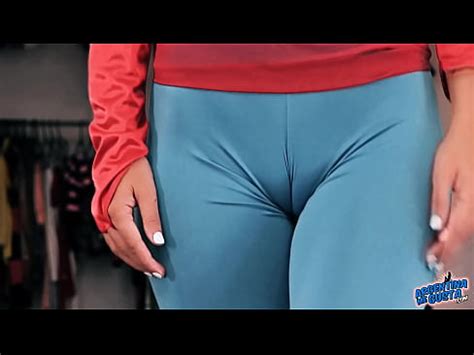 Sexy Babe Big Boobs Round Ass Sexy Cameltoe Pussy In Tight Spandex