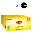 Lipton Yellow Label Quality Black Enveloped Tea Bags Carton Winc