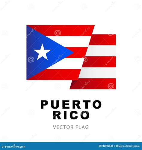 Colorido Logo De La Bandera De Puerto Rico Bandera De Puerto Rico